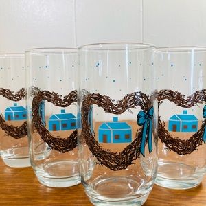 Vintage Anchor Hocking Home is Where the Heart is Tumbler’s